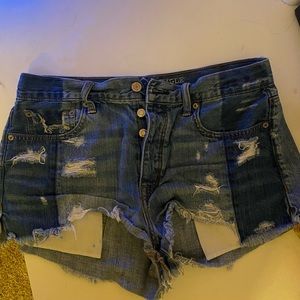 American Eagle Booty Shorts With Different Wash